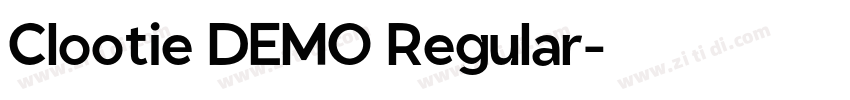 Clootie DEMO Regular字体转换